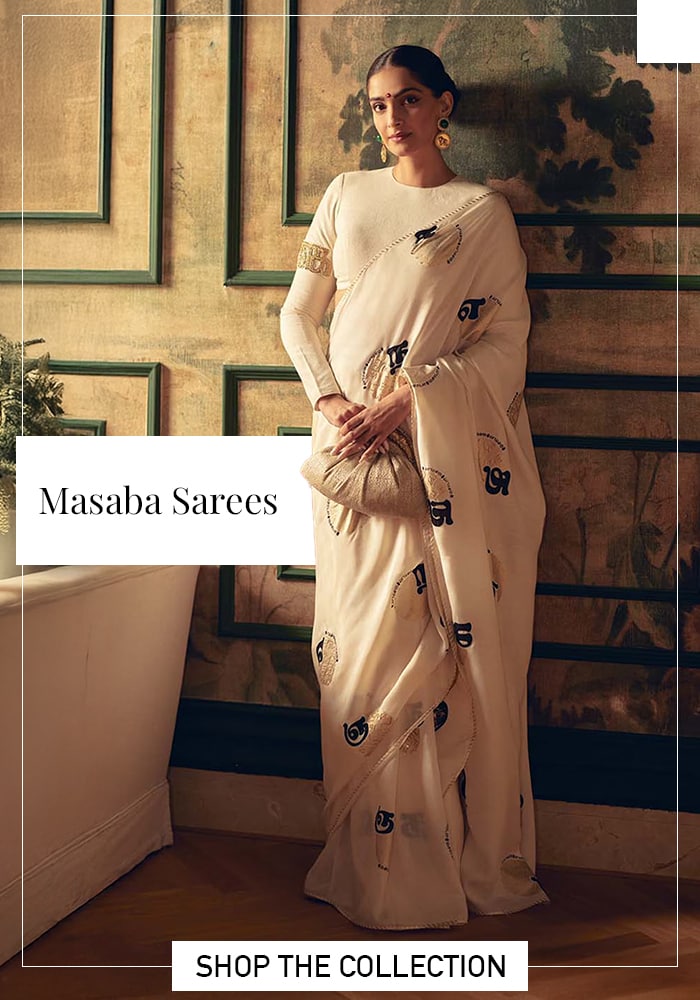 Sonam kapoor in Masaba sarees
