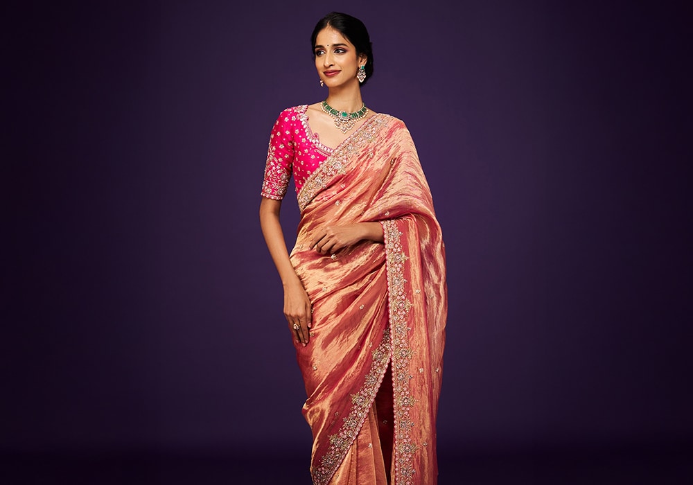 Types of Tissue Sarees