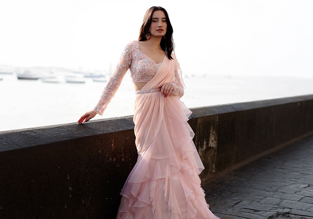 Ready-to-Wear Ruffle Sarees: The Ultimate Trend for Effortless Elegance 