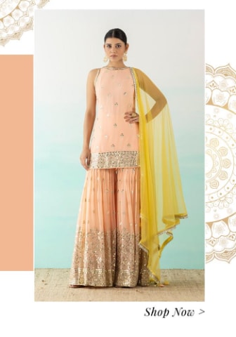 Best Wedding Sharara Set Designs for Haldi, Mehendi & Sangeet 8 Best Wedding Sharara Set Designs for Haldi, Mehendi & Sangeet