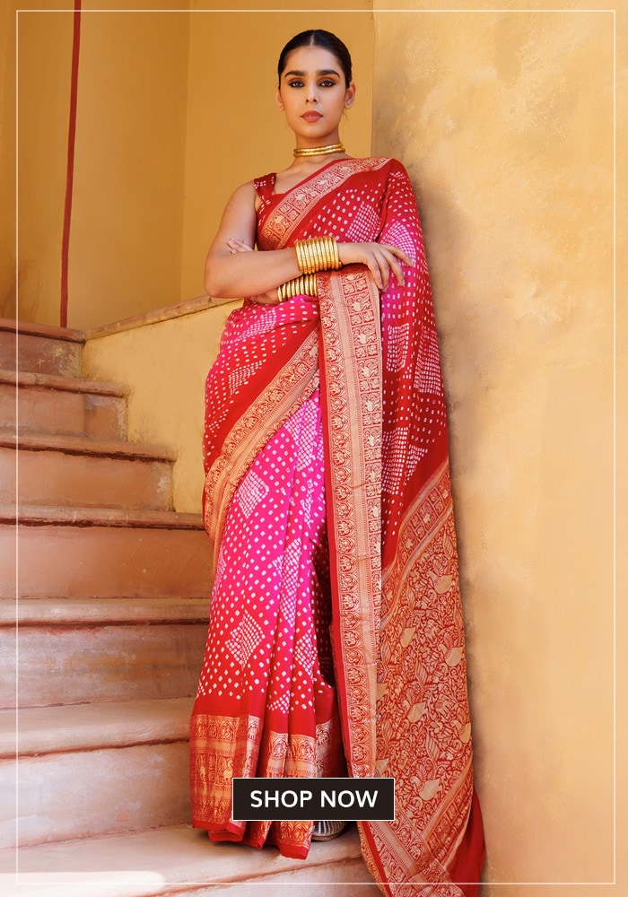 Bandhani Saree - Gujarat & Rajasthan