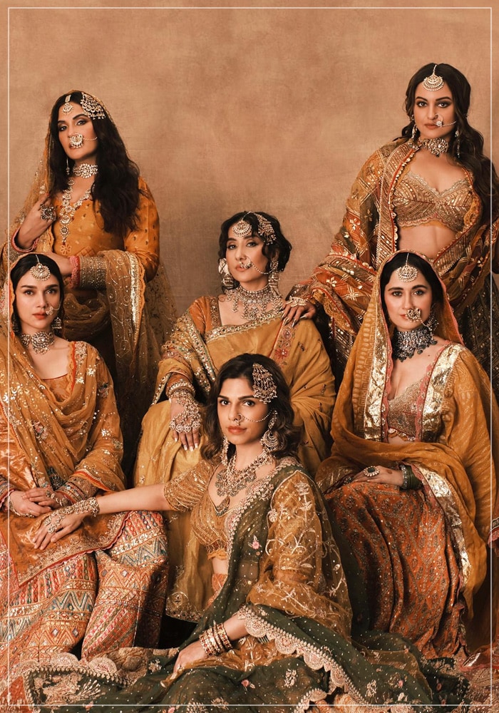 Heermandi outfits designed by Rimple and Harpreet