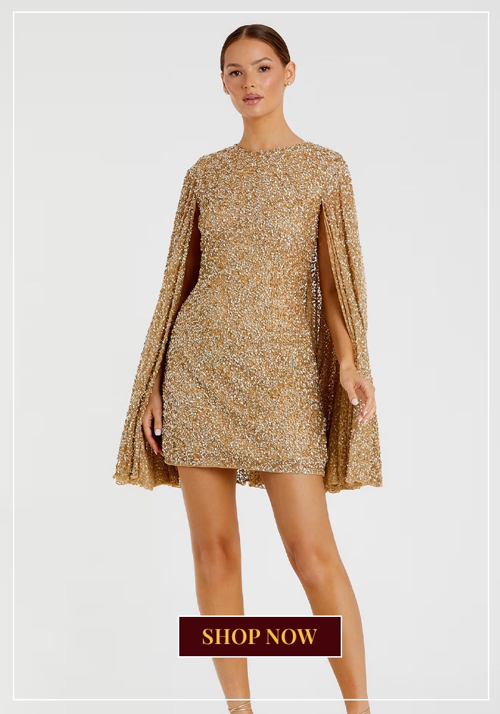 Golden Christmas Party Dress
