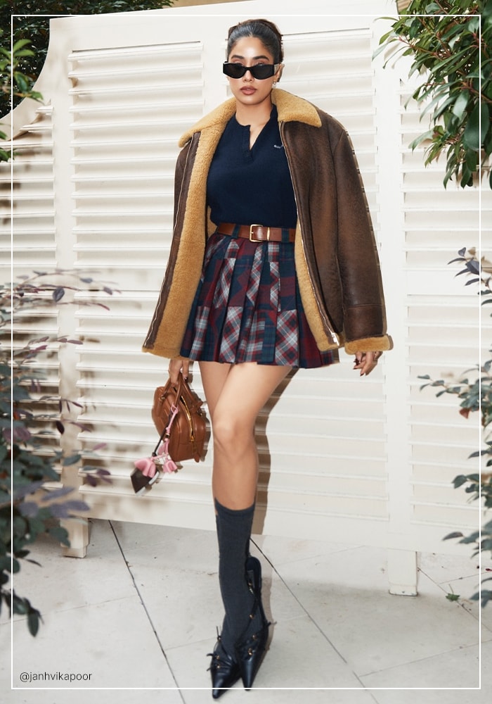 Janhvi Kapoor in Miu Miu outfit