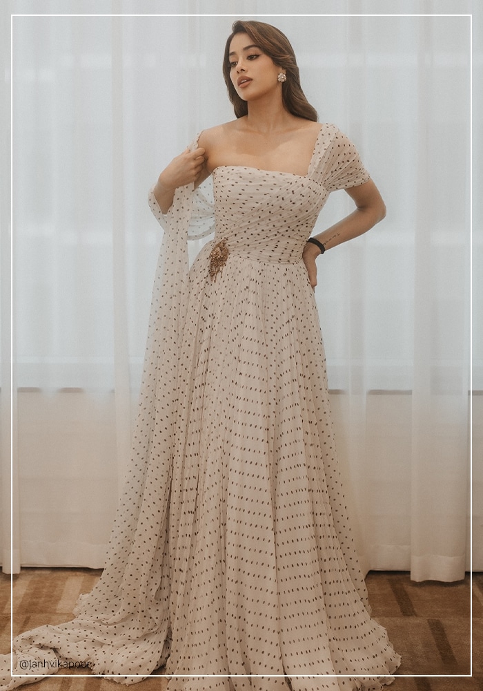 Janhvi Kapoor in Miu Miu gown