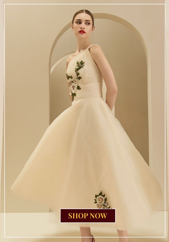 One-Shoulder A-line Dress