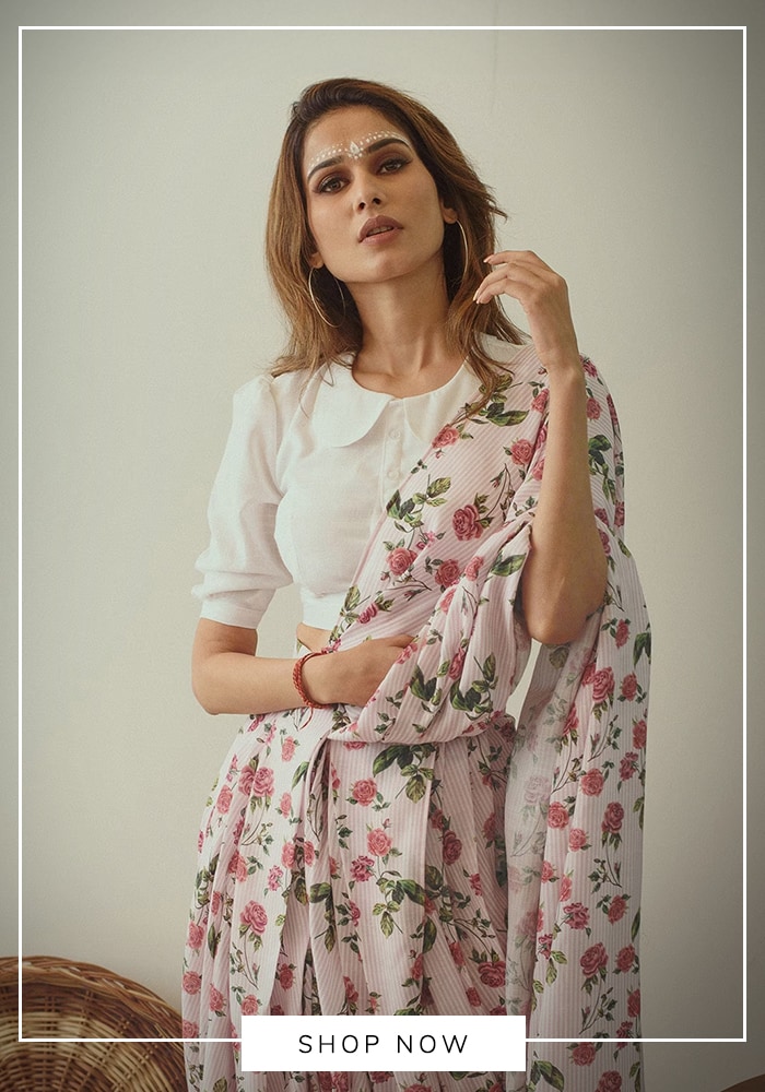 Pintuck white blouse