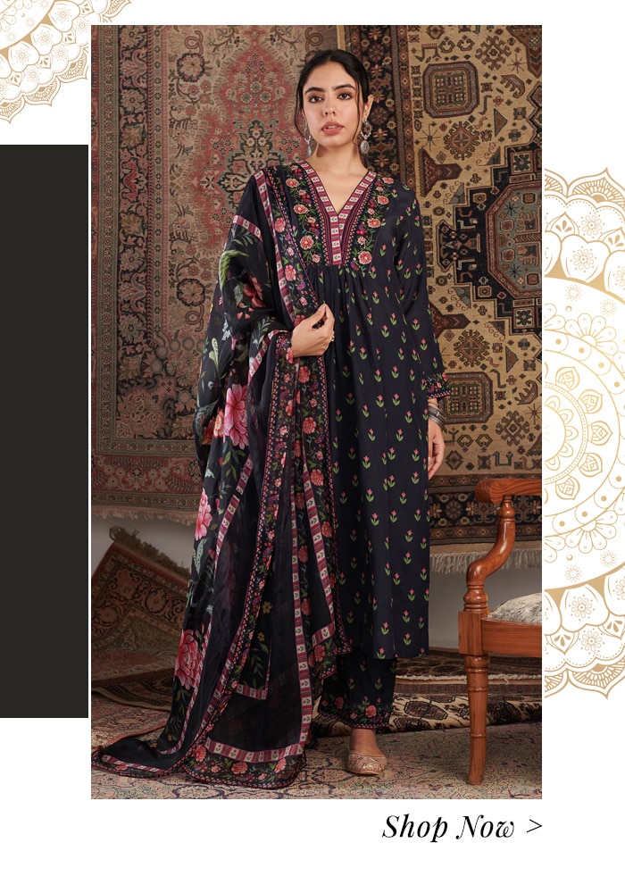 Printed kurta palazzo set
