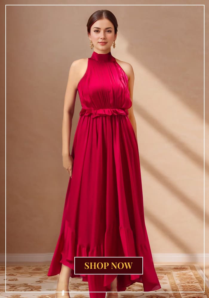 Red Christmas Party Dress