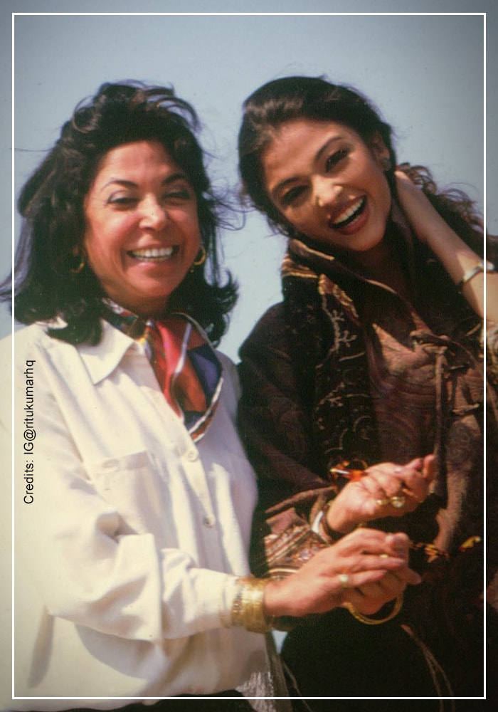 Ritu Kumar and Aishwarya Rai