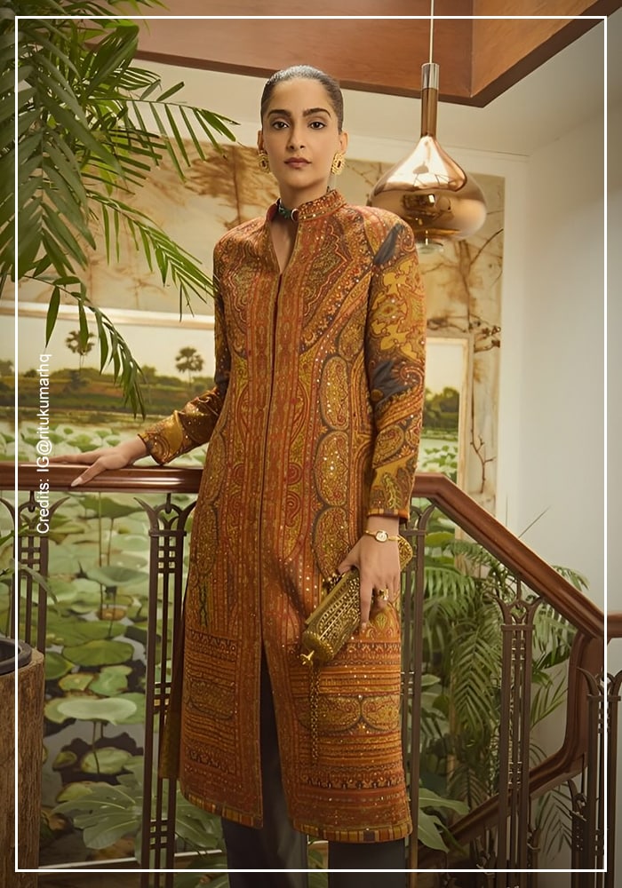 Sonam Kapoor wearing Ritu Kumar