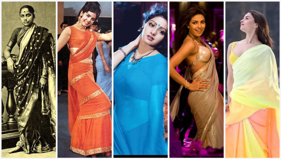 Saree styles over the years