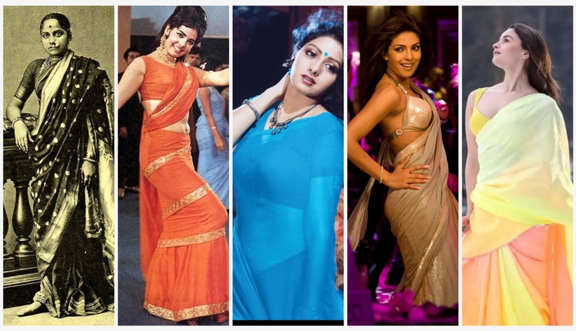 Saree styles over the years
