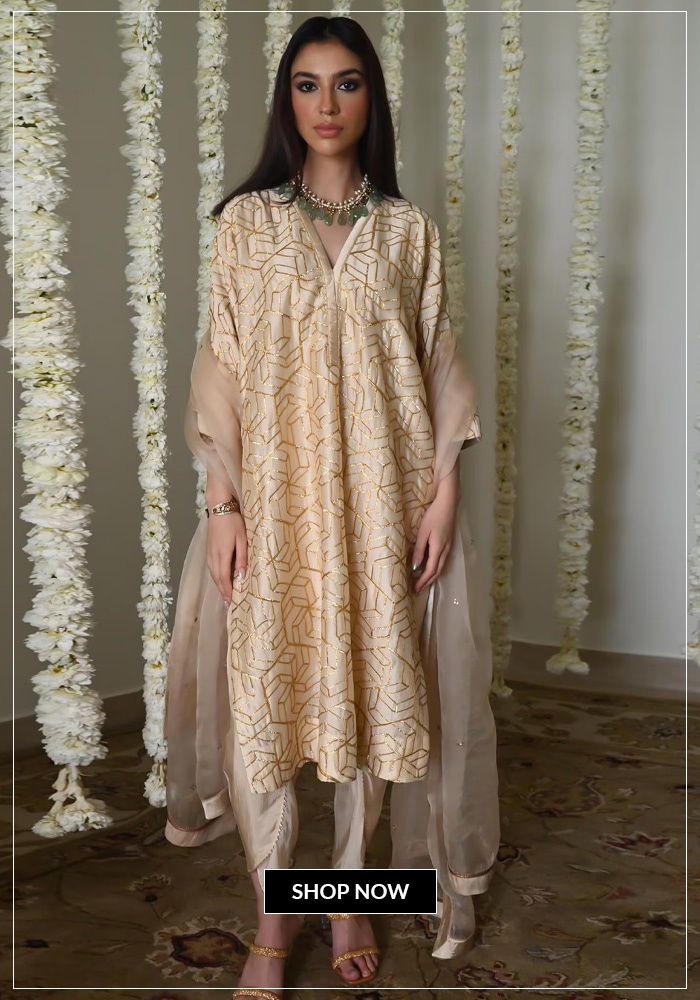 Kaftan image - beige