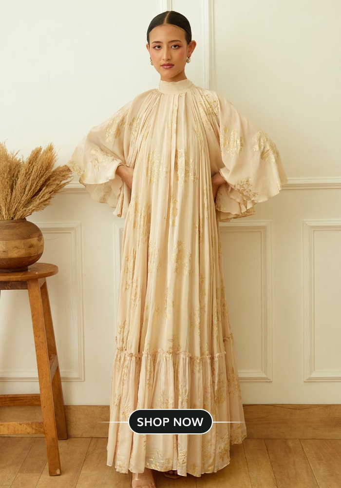 off White bandeau maxi dress