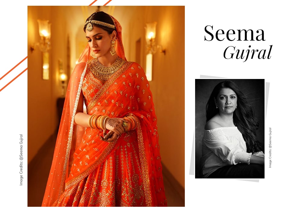 Kriti Sanon in Seema Gujral bridal wear