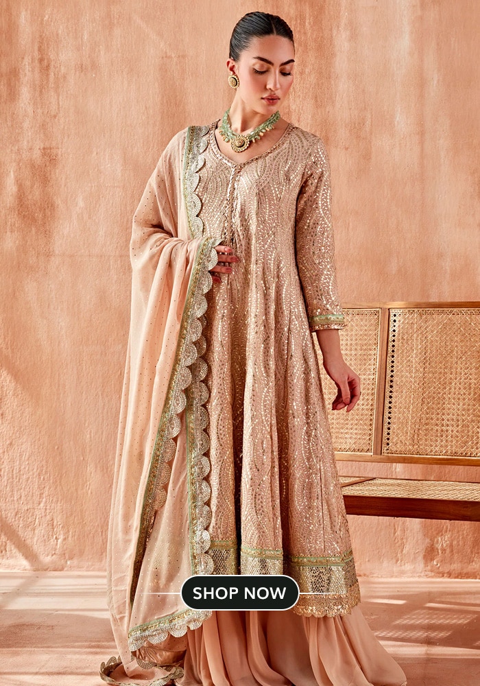 Anarkali sharara set