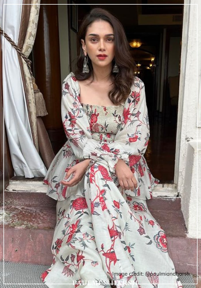 Aditi Rao Hydari wearing floral printed sharara set