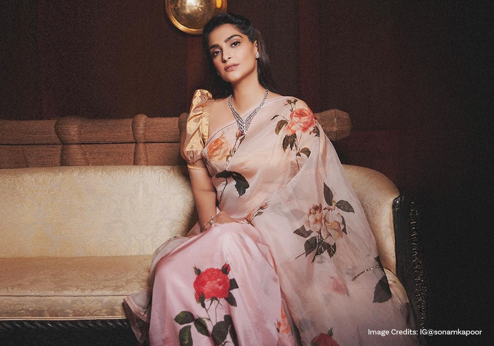 Sonam Kapoor floral saree