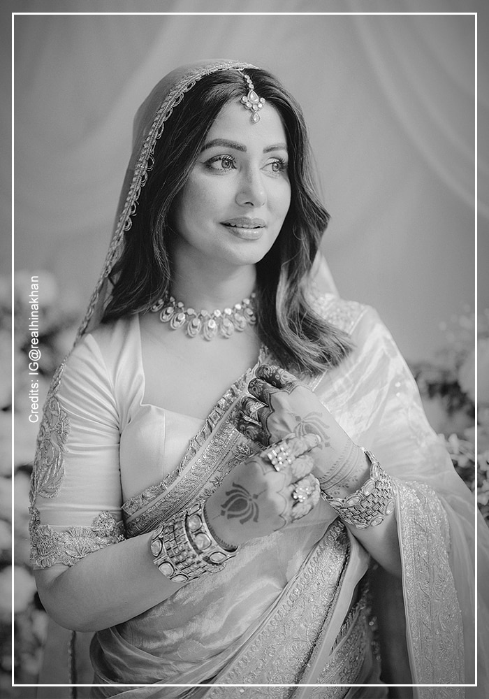 Hina Khan wedding look