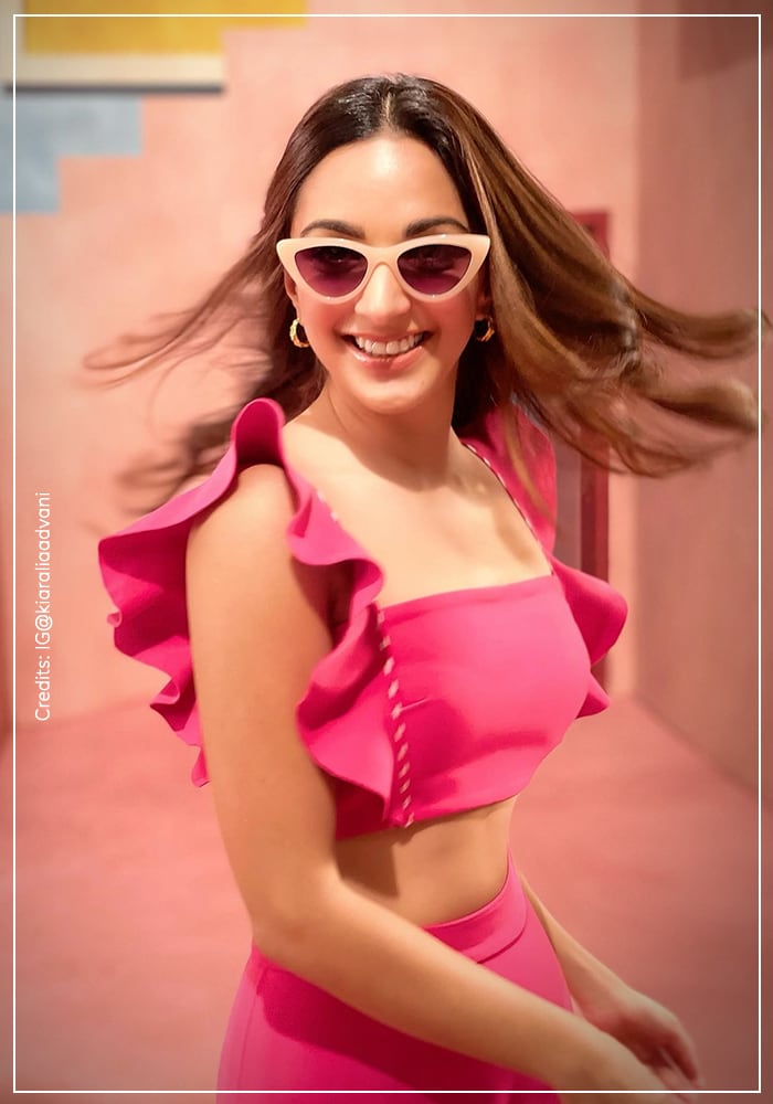 Kiara wearing quirky sunglasses