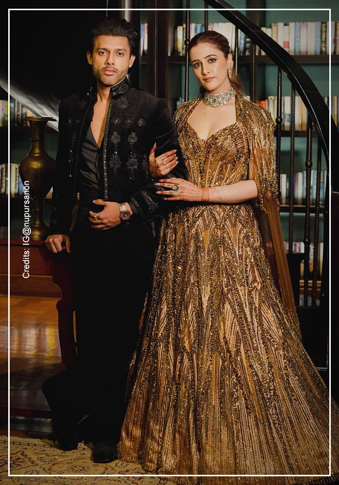 Nupur Sanon on her sangeet night