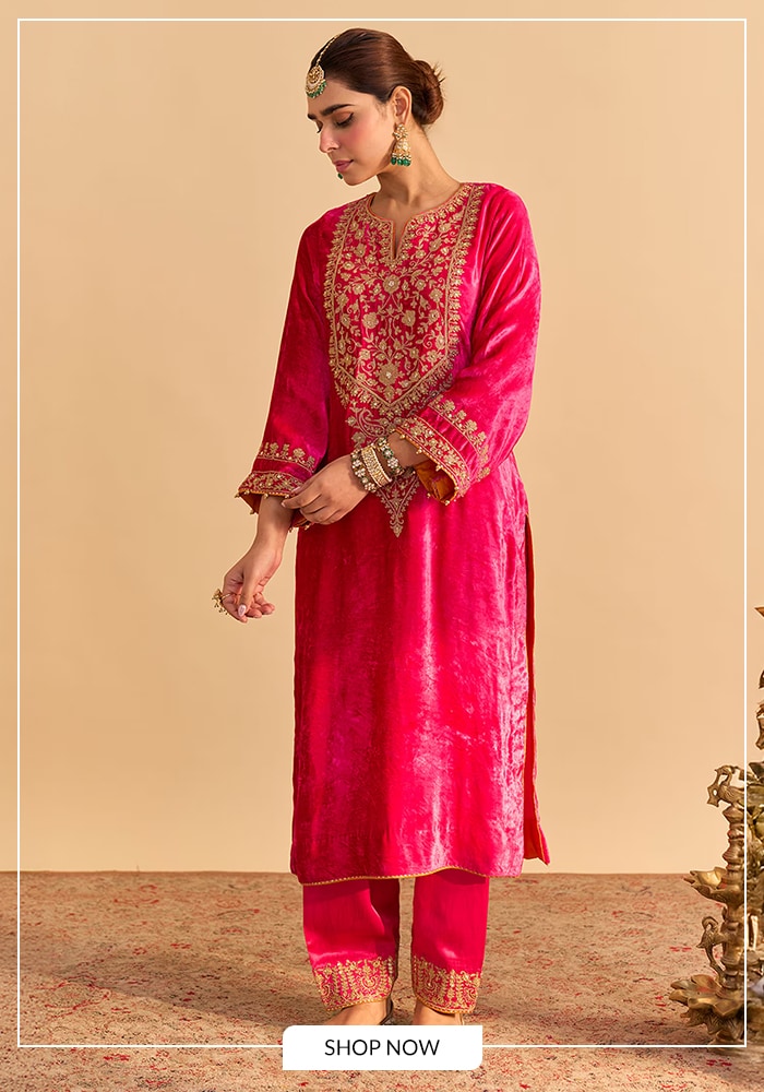 Ornately Embroidered Kurta Salwar