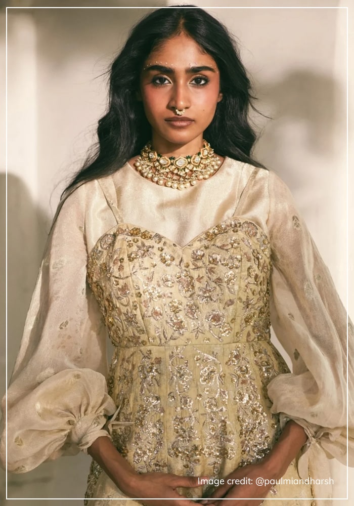 Delicate embroidery work