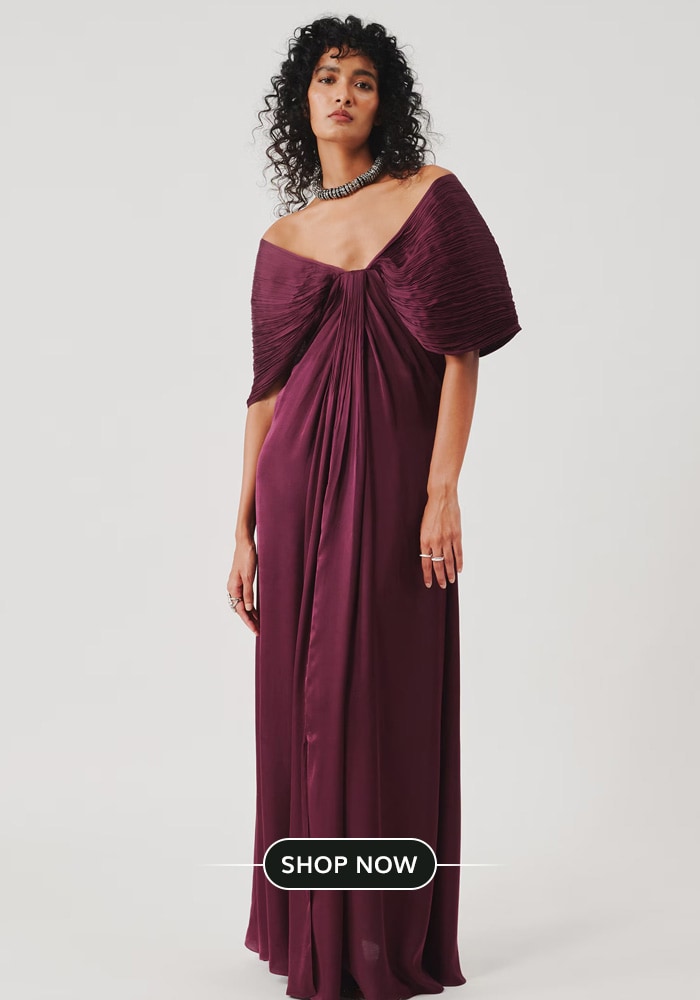 Plum gown