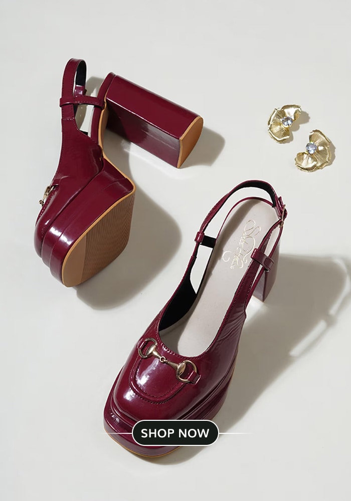 Plum heels