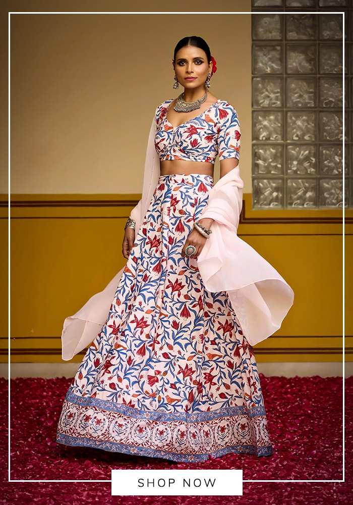 Printed lehenga