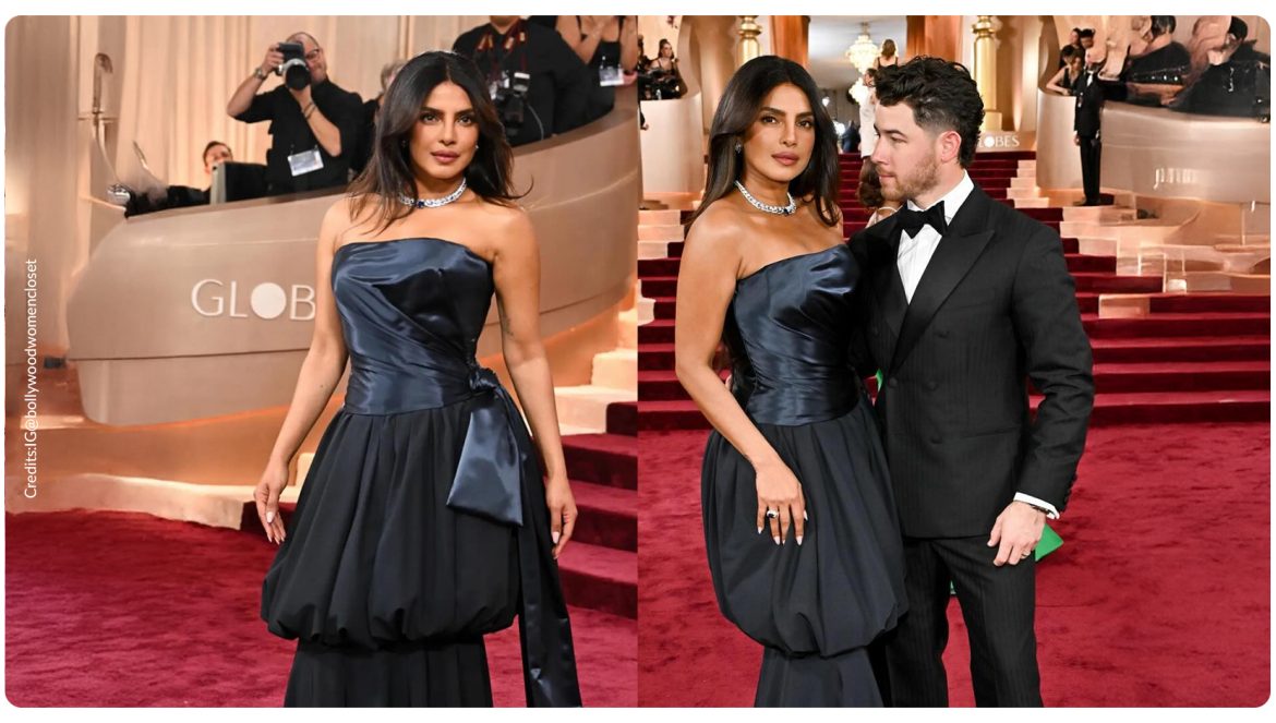 Priyanka Chopra Jonas and Nick Jonas at Golden Globes Awards