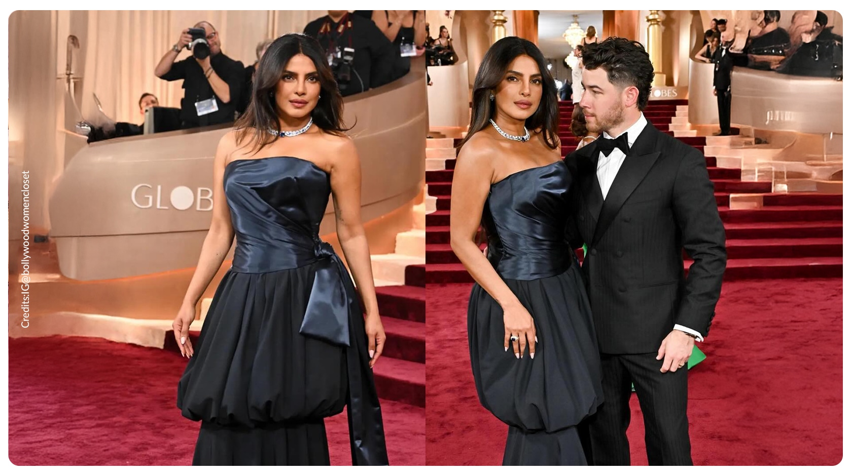 Priyanka Chopra Jonas and Nick Jonas at Golden Globes Awards