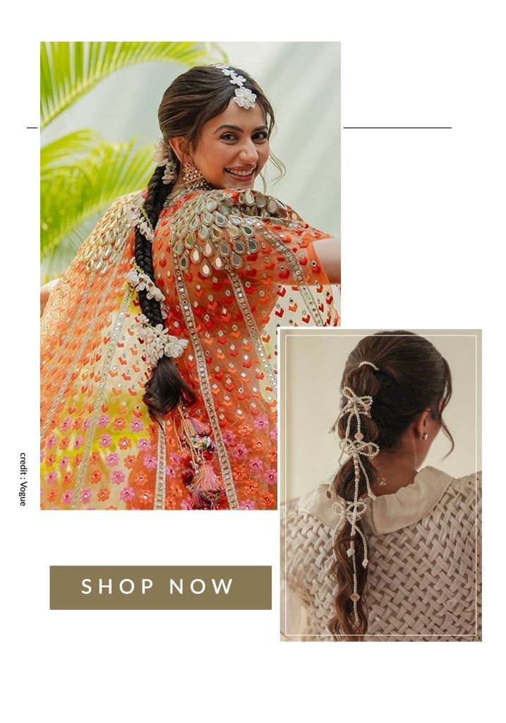 Rakul Preet inspired mogra laden fishtail braid