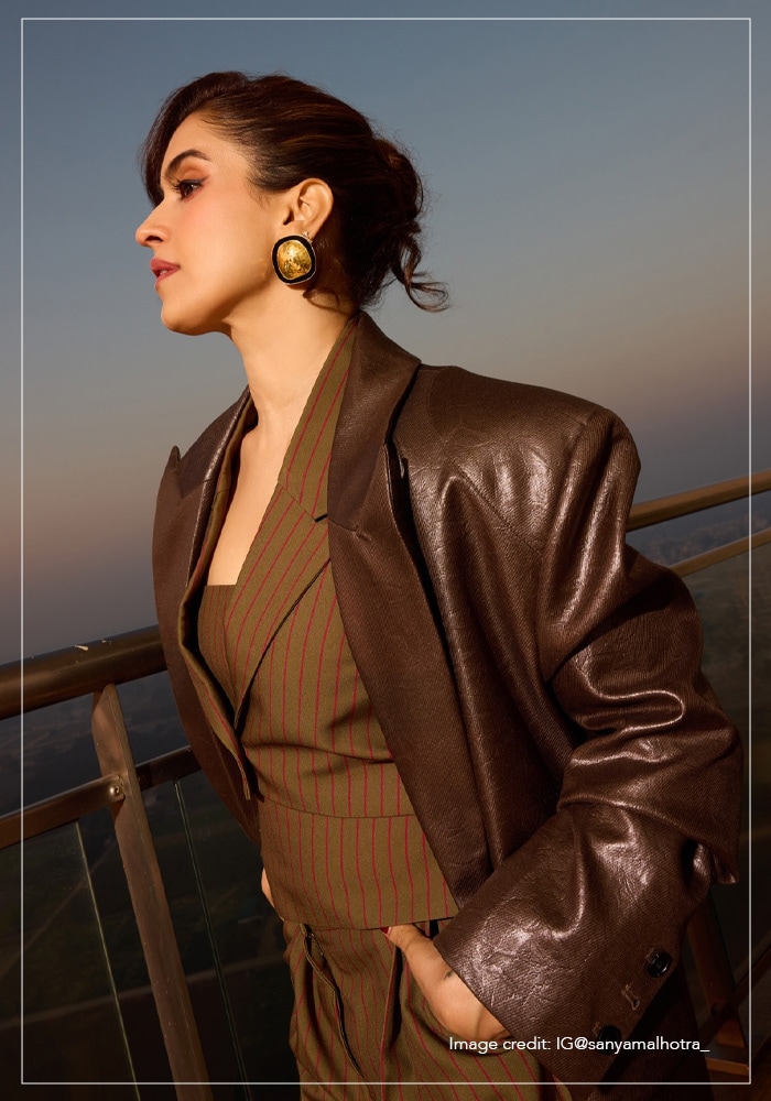 Sanya Malhotra in soft makeup