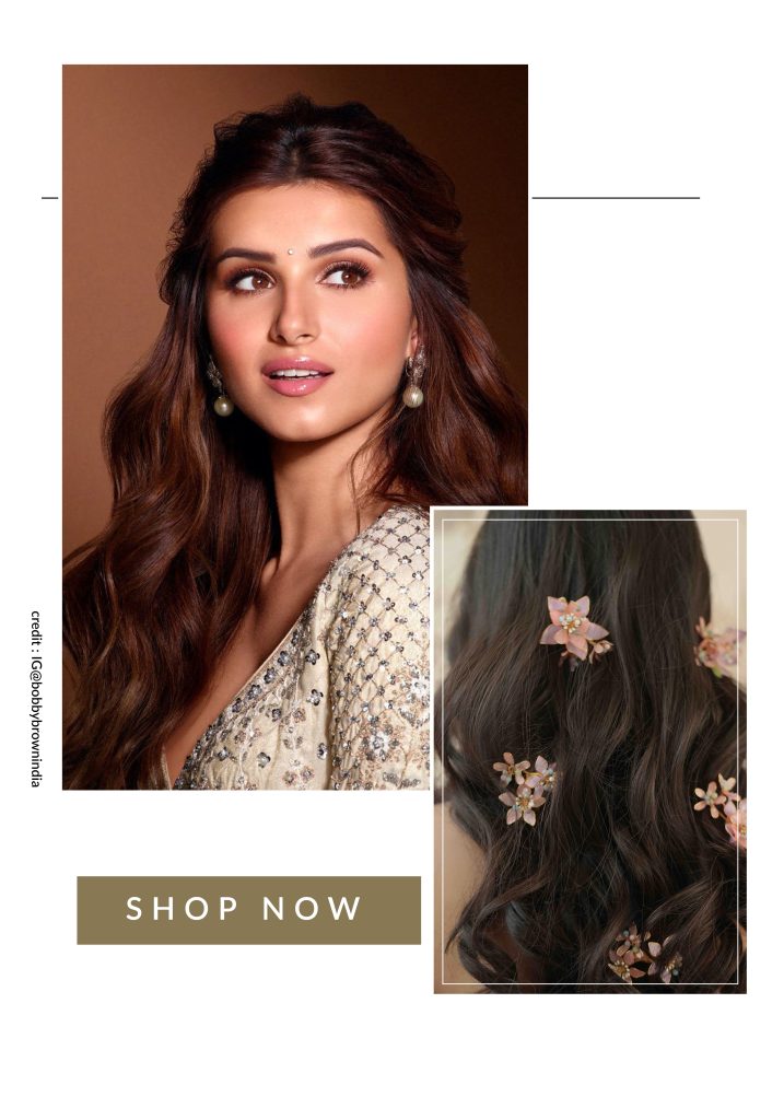 Tara Sutaria inspired loose waves with middle partition