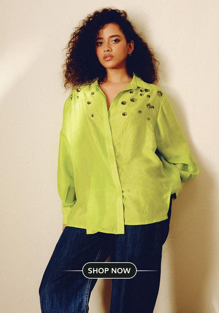 Wasabi colored shirt