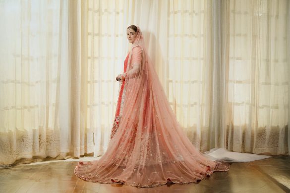 Nupur sanon's wedding lehenga, elegance of the triple dupatta