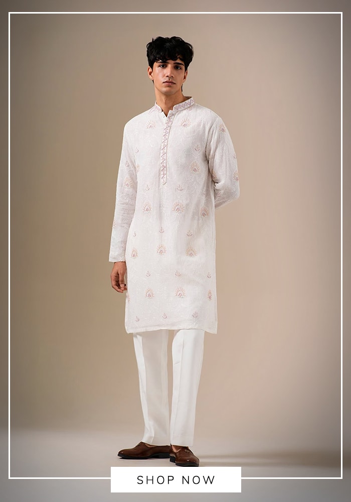 Crisp White Kurta Set