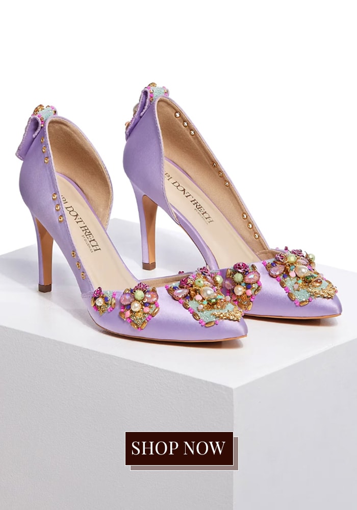 Embroidered Floral Pumps for Timeless Appeal 
