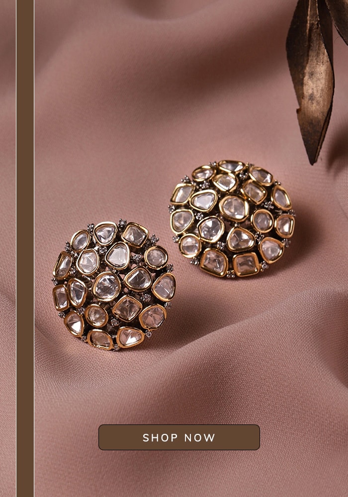 Kundan studs