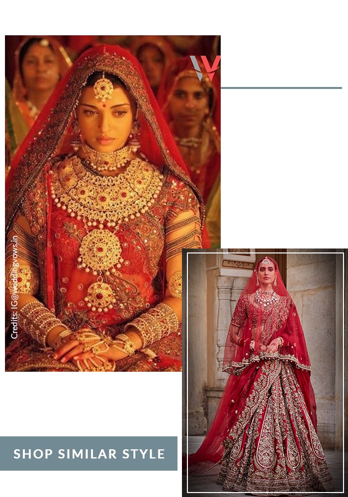 Aishwarya bridal look in Jodhaa Akbar