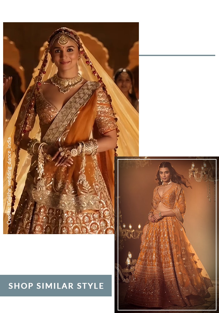 Alia Bhatt bridal look in Rocky Rani ki Prem Kahani