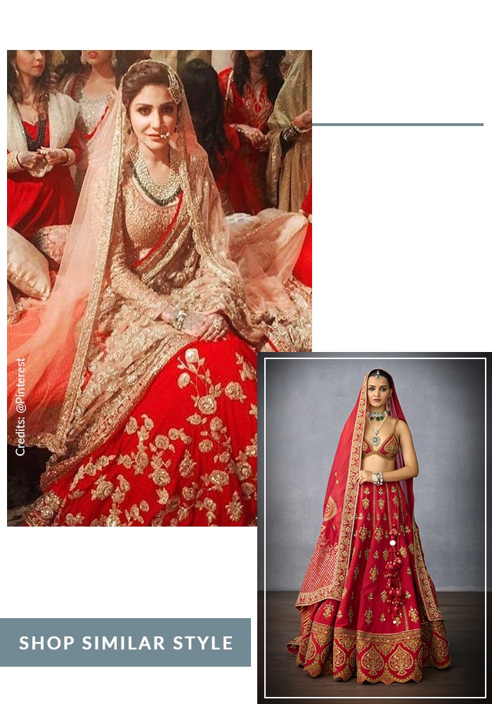 Anushka Sharma bridal look in Ae Dil Hai Mushkil