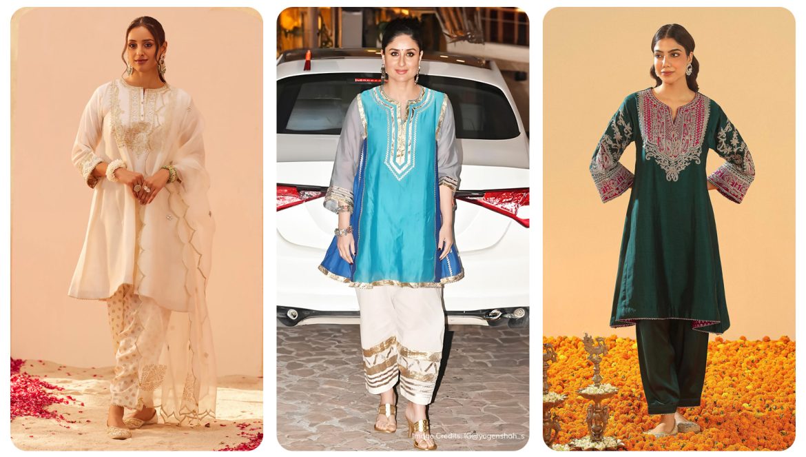 Buy designer choga salwar suit online in India, featuring embroidered festive and wedding-ready choga style suit sets