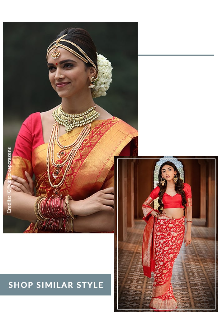 Deepika Padukone bridal look in Chennai Express