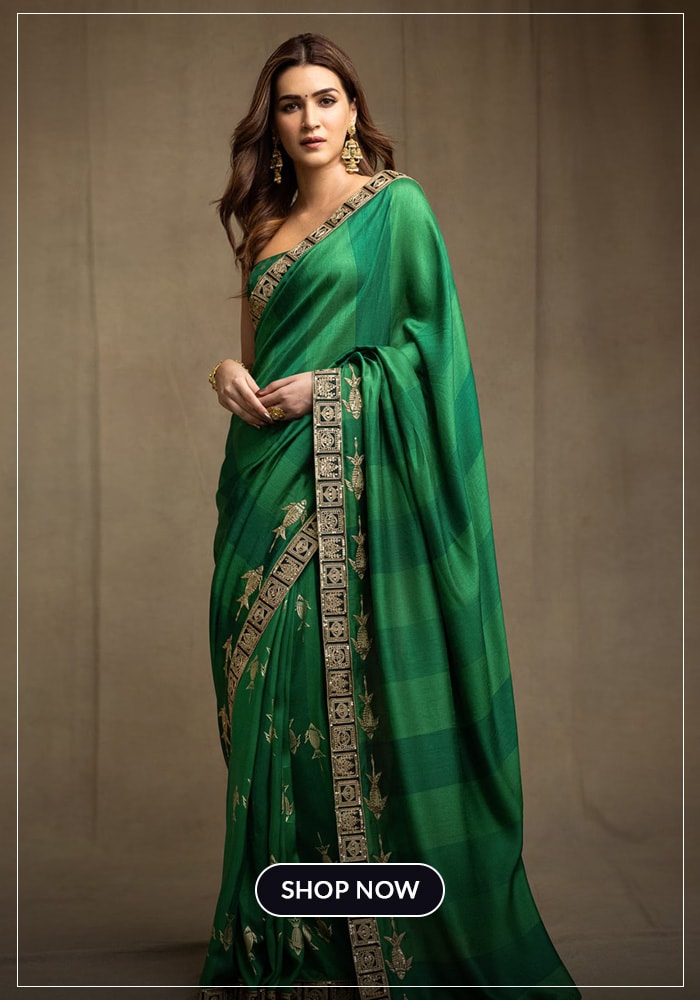 Green saree