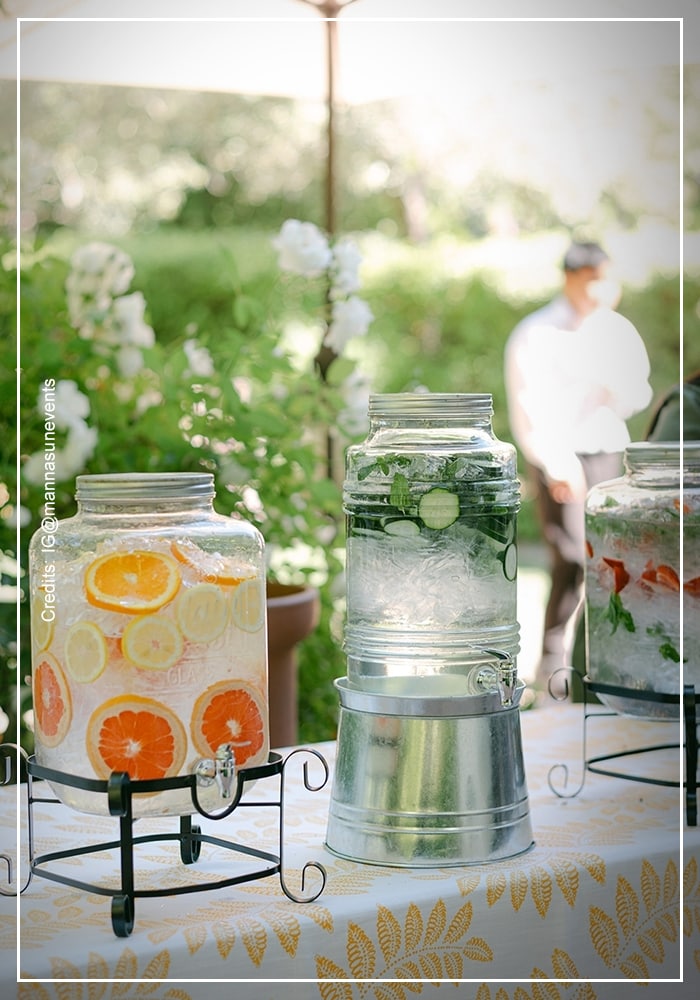 Infused water live bar