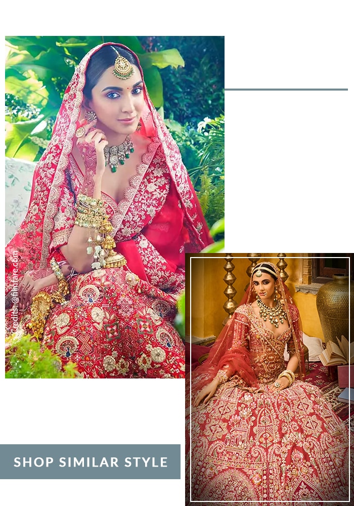 Kiara Advani red bridal look for campaign
