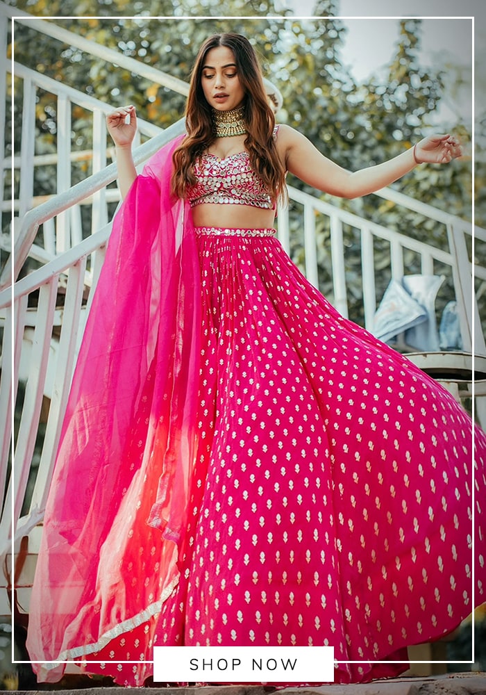 Know Your Designer-Episode 21: Neha Khullar 13 Pink mirror work lehenga set